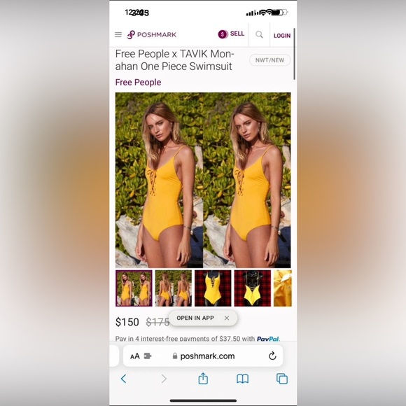 Free People x Tavik Monahan One Piece, Lace Up, Size Large - Picture 6 of 6